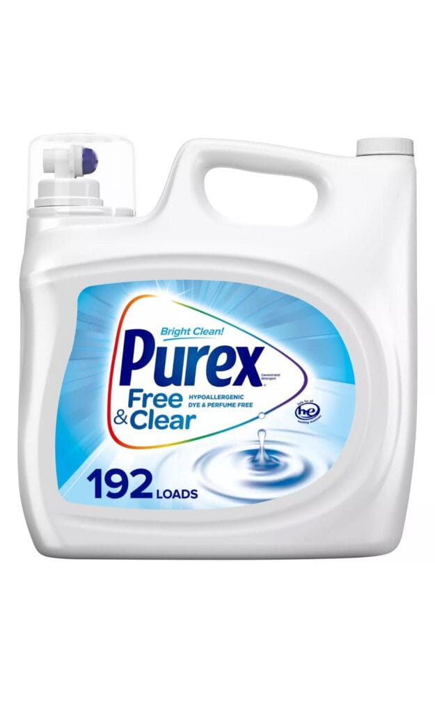 Purex Liquid Laundry Detergent, Free & Clear 250 Fluid Ounce 192 Loads Unscented