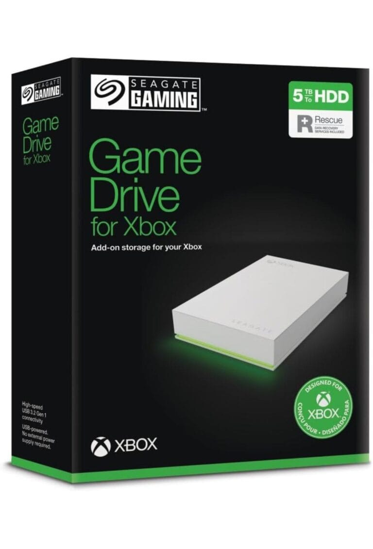Seagate Game Drive for Xbox, 5TB, External Hard Drive Portable, USB 3.2 Gen 1,
