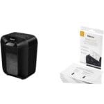 Fellowes LX41-DB 8-Sheet Micro-Cut Paper Shredder for Home Office &