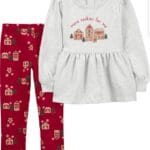 Carter's Child of Mine Toddler Girl Milk Cookies Set, 2 Piece, Sizes 24 Months - 5T