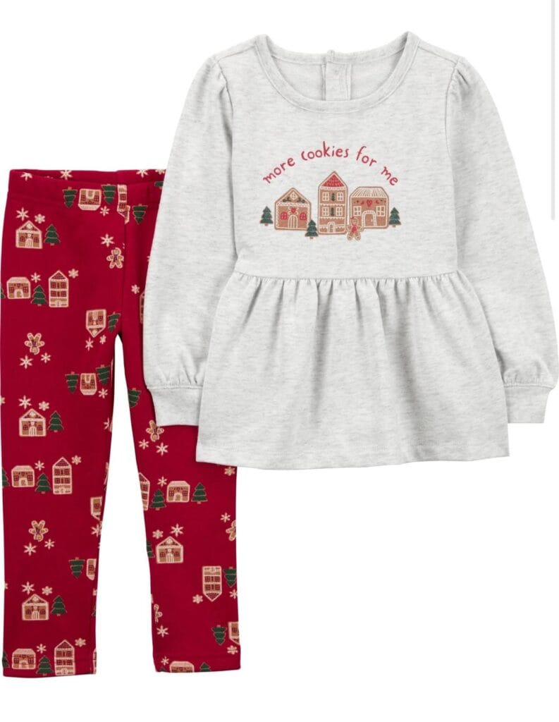 Carter's Child of Mine Toddler Girl Milk Cookies Set, 2 Piece, Sizes 24 Months - 5T