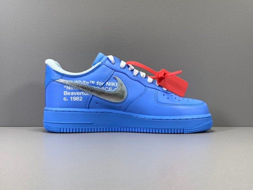 Air Force OW Blue and silver