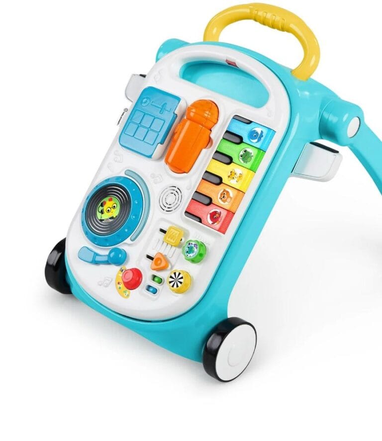 Baby Einstein Musical Mix ‘N roll 4-in-1 Push Walker, Activity Center, Toddler Table and Floor Toy for 6 Months+ Unisex