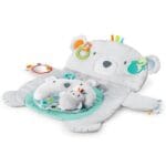 Bright Starts Tummy Time Prop & Play Baby Activity Mat, Polar Bear