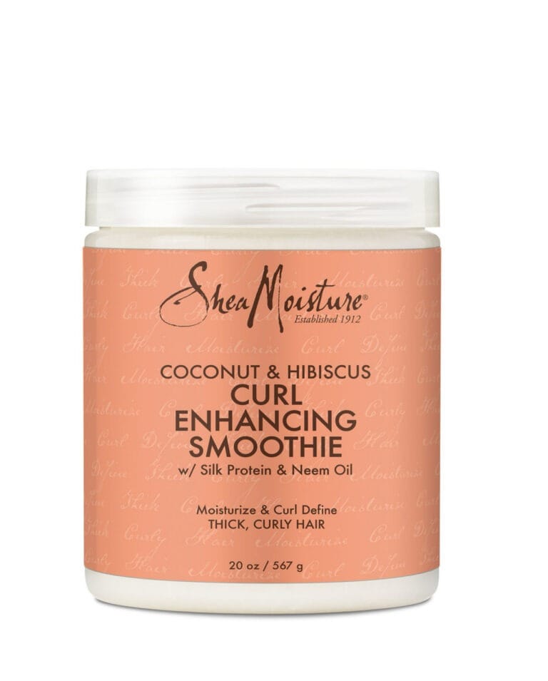 Shea Moisture Smoothie Curl Enhancing Cream for Thick Curly Hair Coconut and Hibiscus