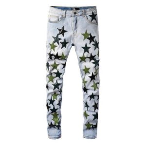 America Jeans Male blue Orange star Leather Patchwork Jeans Hole Repair Streetwear Jean Homme Ripped Jean.jpg 640x640 93e4b281 b315 4c47 a934 d4f9371e5569