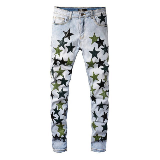 America Jeans Male blue Orange star Leather Patchwork Jeans Hole Repair Streetwear Jean Homme Ripped Jean.jpg 640x640 93e4b281 b315 4c47 a934 d4f9371e5569 America Jeans Male blue Orange star Leather Patchwork Jeans Hole Repair Streetwear Jean Homme Ripped Jean.jpg 640x640 93e4b281 b315 4c47 a934 d4f9371e5569