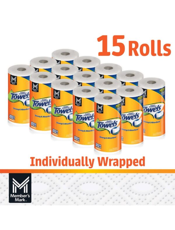 Super Premium 2-Ply Paper Towels (15 Rolls, 146 Sheets per Roll) (15 Rolls)