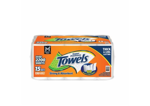 Super Premium 2-Ply Paper Towels (15 Rolls, 146 Sheets per Roll) (15 Rolls)