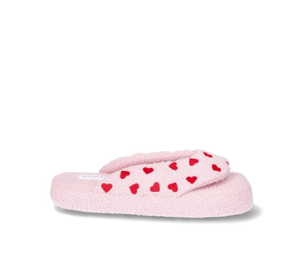 Joy spun Women's Heart Thong Slippers sandal