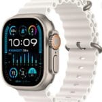 Restored Apple Watch Ultra 2 - GPS + Cellular - 49mm Titanium Case with White Ocean Band