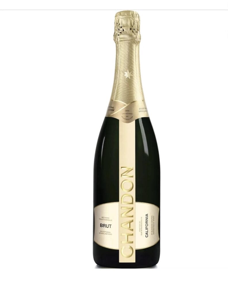 Chandon Brut Sparkling White Wine, California, 750 ml Glass Bottle, 12% ABV