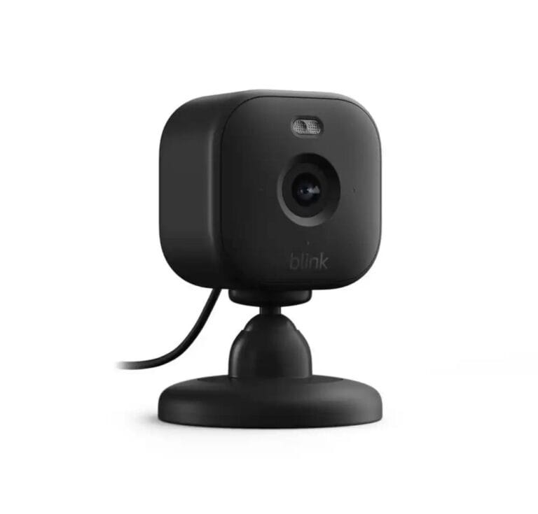 Mini 2 Wired Indoor/Outdoor Smart Security Camera with 1080p HD, 2-way talk & audio, Color Night Vision, Black (1-Pack)