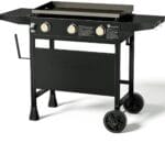 KingChii 3-Burner 28" Propane Griddles Outdoor Flat Top Gas Grill Griddle for Camping, Tailgating, BBQ, Parties, Backyard & Patio