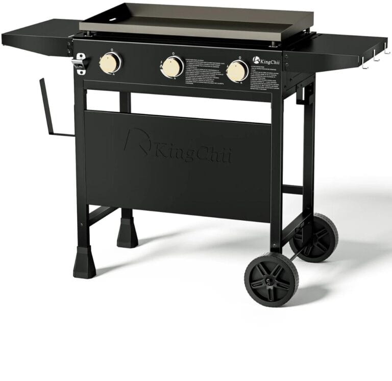 KingChii 3-Burner 28″ Propane Griddles Outdoor Flat Top Gas Grill Griddle for Camping, Tailgating, BBQ, Parties, Backyard & Patio