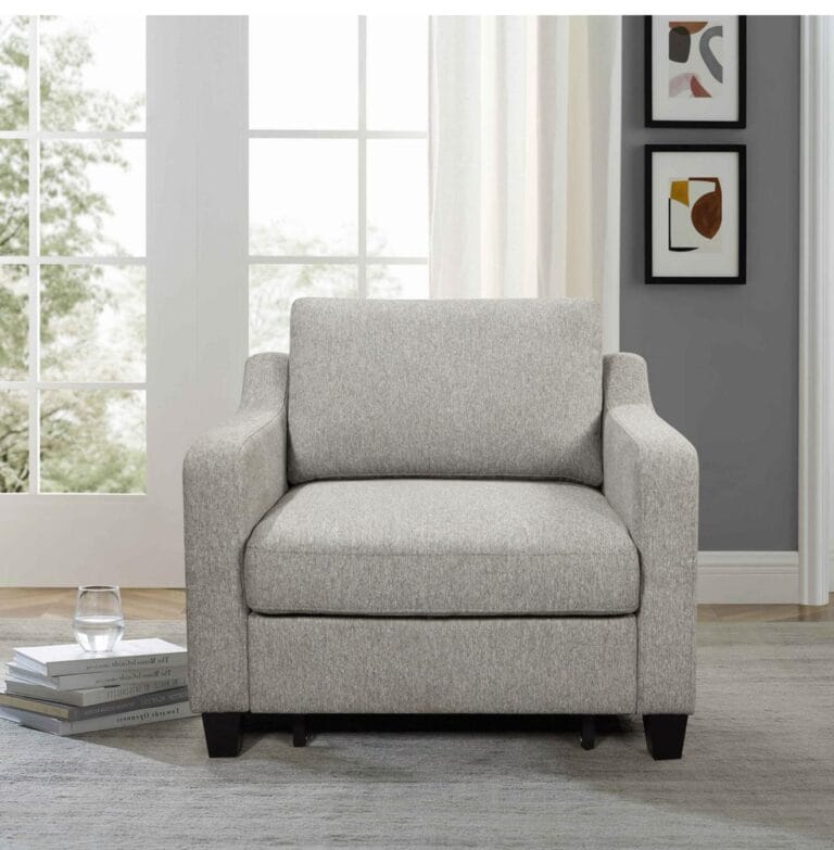 Marley Stain-Resistant Fabric Chair With Pullout Bed