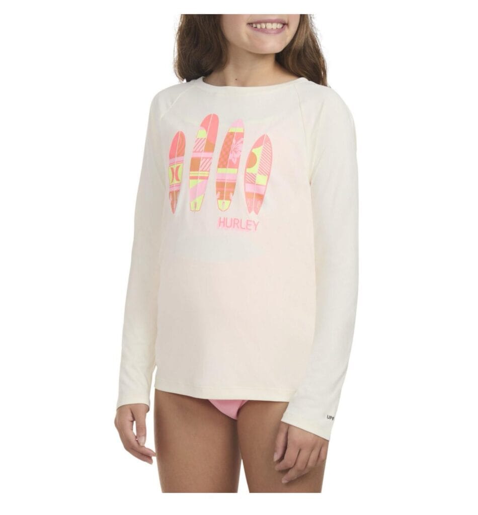Hurley Girls Long Sleeve UV T-Shirt