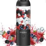 FitRx Rocket Electric Smoothie Blender Bottle, Rechargeable Portable Personal Blender, 18oz., Black
