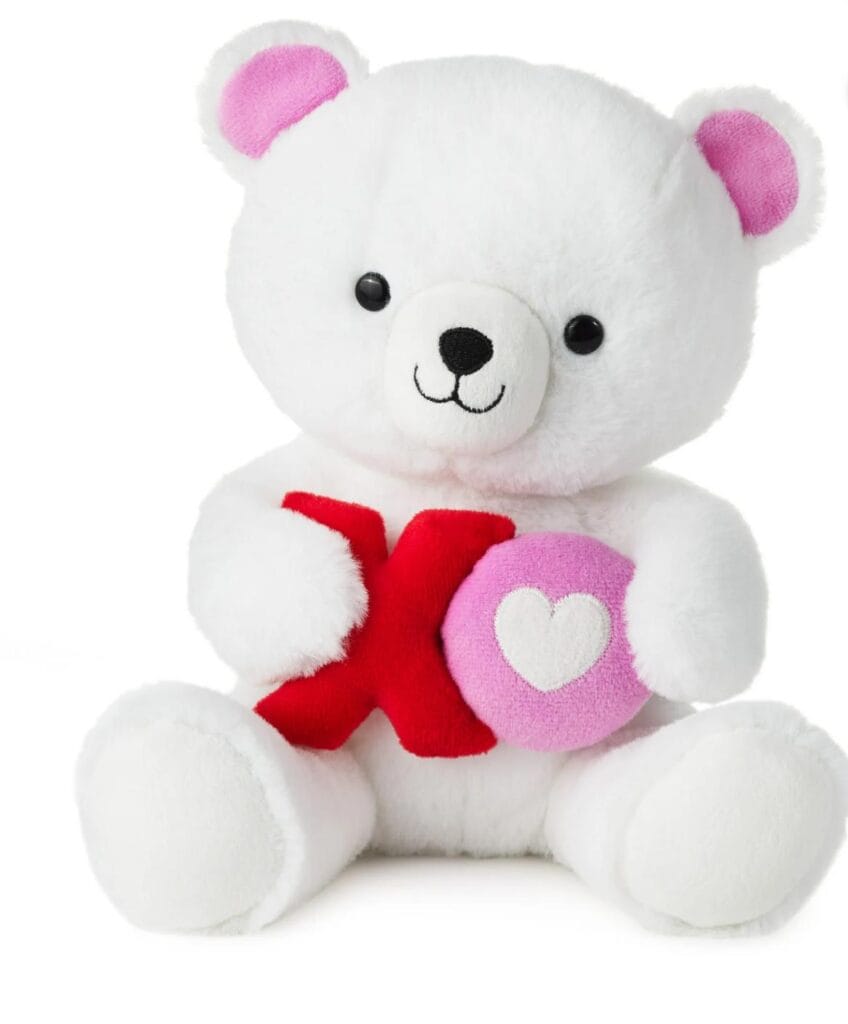 Hallmark Valentine's Day Plush Teddy Bear Stuffed Animal (XO), 8"