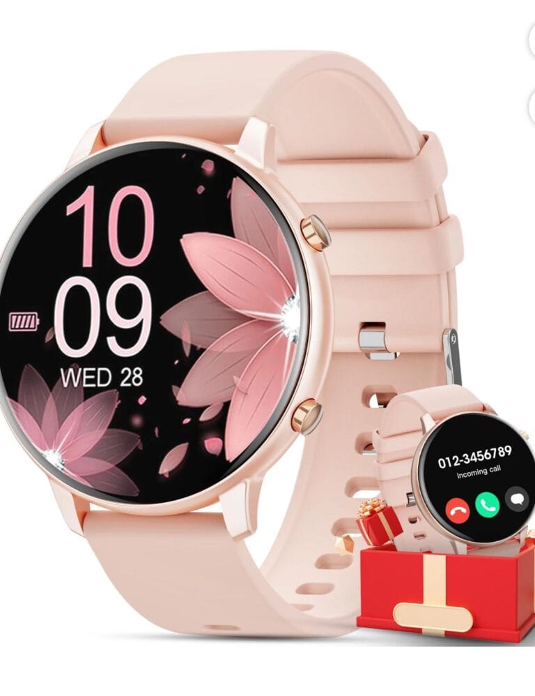 2025 New Women’S Smart Watch, 1.39-Inch Round Screen, Multiple Movement Modes, Answering And Making Calls, Information Reminder, Smart Watch For Android And iOS (Pink)