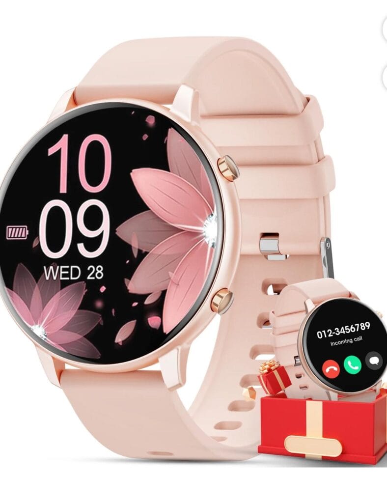 2025 New Women'S Smart Watch, 1.39-Inch Round Screen, Multiple Movement Modes, Answering And Making Calls, Information Reminder, Smart Watch For Android And iOS (Pink)