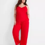 State of Day Women's Lace-Trim Camisole Pajama Set – Comfortable & Elegant Sleepwear (XS-3X)