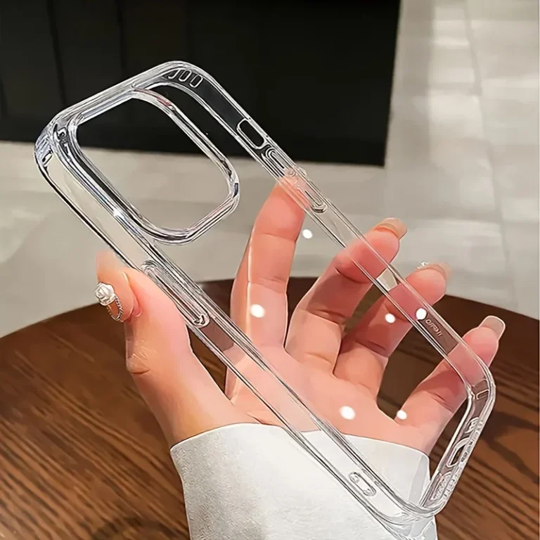 Ultra Thin Clear Acrylic Phone Case – Shockproof & Transparent Back Cover for iPhone 16, 15, 14, 13, 12, 11 Pro Max