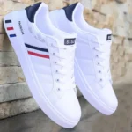Men’s Fashion Vulcanized Sneakers – Luxury Flat Shoes for Spring & Autumn 2024