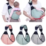 Ergonomic Baby Carrier Wrap – Multifunctional Ring Sling for Toddlers & Infants, Easy Carrying