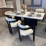 Nordic Light Luxury Solid Wood Dining Chair – Modern High-End Backrest Chair for Home, Study, or Restaurant