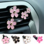 Daisy Car Air Outlet Perfume Clip - Cute Mini Flower Aromatherapy Air Freshener for Car Interior Decoration