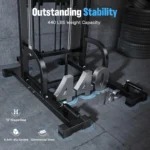 Multi-Function Power Tower Pull-Up & Dip Station , 440LB Capacity Home Gym Strength Trainer
