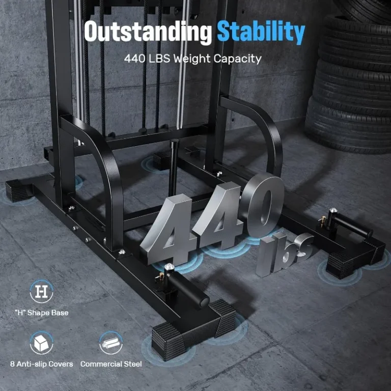 Multi-Function Power Tower Pull-Up & Dip Station , 440LB Capacity Home Gym Strength Trainer