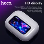 HOCO EW72 Wireless Bluetooth 5.4 ANC Noise-Canceling Earbuds with LED Touch Screen Charging Box – Sports & Music Ready