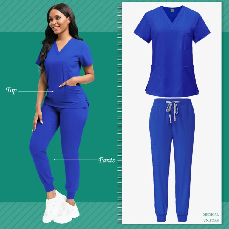 Unisex Medical Scrub Set – High-Quality Uniform for Women in Beauty Spa, Pet Clinic, Veterinary & Dental Work