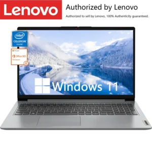 Lenovo IdeaPad 1i 15.6″ Business Laptop, Intel Celeron N4500, Up to 20GB RAM, 1TB SSD + 128GB eMMC, Wi-Fi 6, Windows 11, 1-Year Office 365