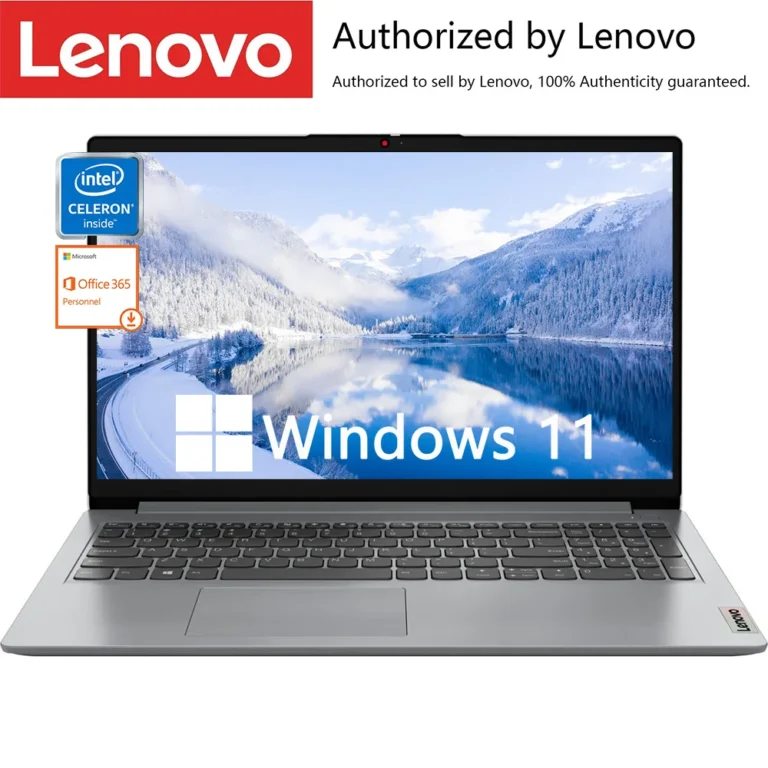 Lenovo IdeaPad 1i 15.6″ Business Laptop, Intel Celeron N4500, Up to 20GB RAM, 1TB SSD + 128GB eMMC, Wi-Fi 6, Windows 11, 1-Year Office 365