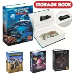 Book-Shaped Safe with Combination Lock , Hidden Money Box & Secret Vault | Fun Gift for Kids, Birthday & Christmas