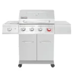 Royal Gourmet GA4402S Stainless Steel 4-Burner Propane Gas Grill with Sear Burner, 54,000 BTU Cabinet Style BBQ Grill