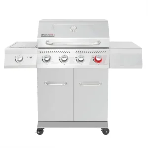 Royal Gourmet GA4402S Stainless Steel 4-Burner Propane Gas Grill with Sear Burner, 54,000 BTU Cabinet Style BBQ Grill
