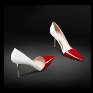 2025 Color-Blocked Pointed High Heels, Custom Four-Season Women’s Sandals with Shallow Mouth Design