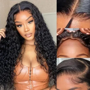 Curly Deep Wave HD Lace Front Wig for Women, 180% Density Human Hair – 13×6, 13×4 & 5×5 Transparent Lace Frontal Options