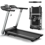 Folding Electric Treadmill ,Superfit Home Gym Running Machine with Fatigue Button, Heart Rate Belt, Bluetooth Speaker & LED Display