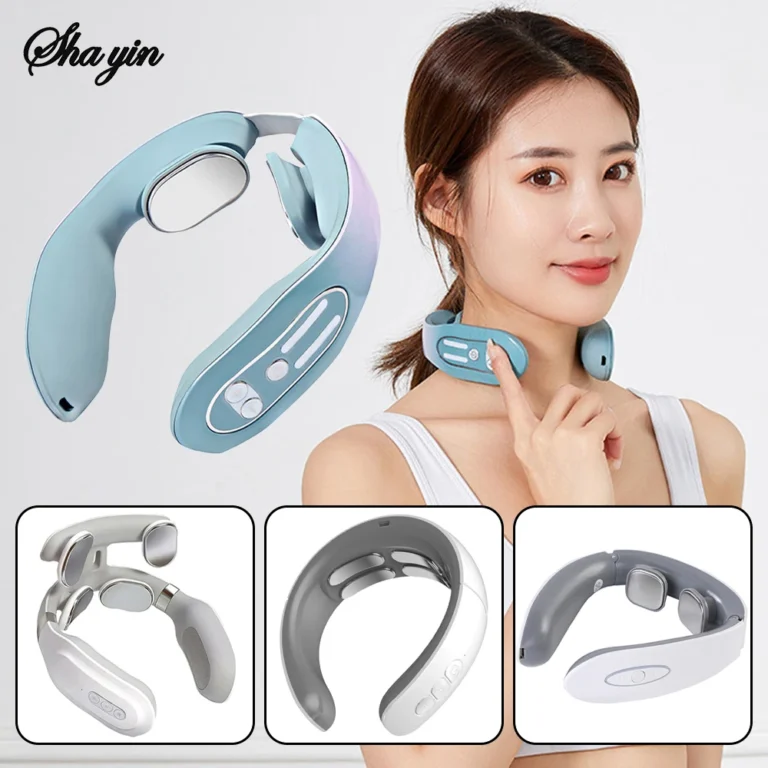 Kneading Neck & Shoulder Massager, Multi-Speed Electric Therapy Device for Pain Relief & Relaxation