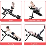 Foldable Ab Workout Machine – Adjustable Abdominal Trainer for Stomach & Core Exercise | Home Gym Abs Equipment