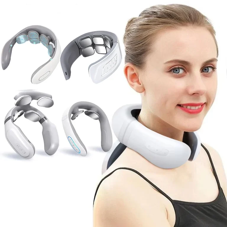 2/4/6-Head Cervical Neck Massager , USB Rechargeable Deep Tissue Massager with Adjustable Intensity & Intelligent Heating