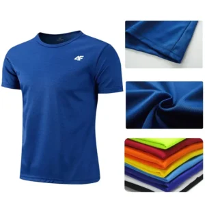 Men’s Quick-Dry Summer Workout T-Shirt ,Breathable Short Sleeve Training Top for Gym, Running, Fitness & Sports