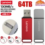 Lenovo USB 3.0 Flash Drive , 64TB High-Speed Metal Pen Drive | 16TB 8TB 2TB Options | Portable Data Storage for PC & Laptop