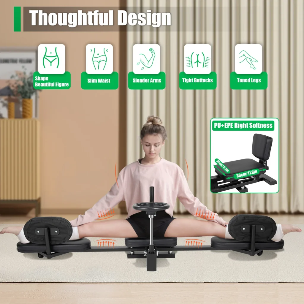 Heavy Duty Leg Stretcher Machine ,Adjustable Flexibility Training Split Machine for Home Gym, Yoga, Ballet & Martial Arts