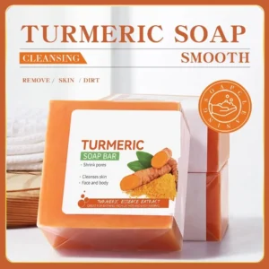 Handmade Turmeric Lightening Soap, Brightening Face & Body Cleanser for Dark Spots, Underarms & Legs | Natural Skin Care